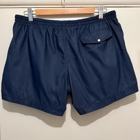 LOUIS VUITTON Navy Monogram Swim Trunks